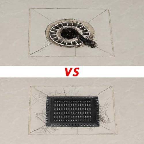 Hair Catcher/Drain Strainer/Shower Drain Cover for Bathroom Floor Drain, Stainless Steel and Silicone (Patented Product) (Pack of 2) - Image 4