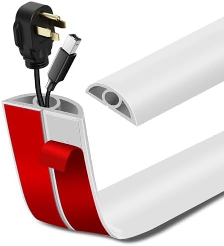 LSGCQ Floor Cord Cover Self Adhesive Cord Hider Floor Cable Management by LSGCQ