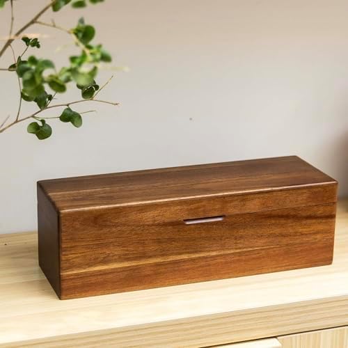 Acacia Wooden Tea Bag Organizers, Tea packet Storage Boxes, Tea Caddy for Tea Bags Chest, Teabag Holder Containers, Teabox Station Display, Organizador De Tes Caja Para Te, 4 Compartments - Image 5