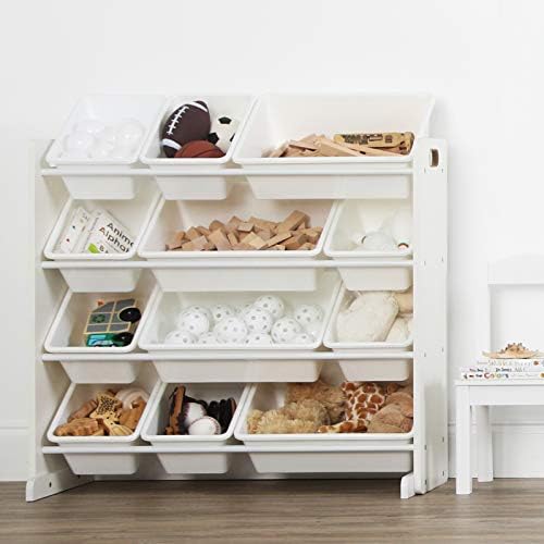 Humble Crew Kids Toy Organizer with 12 Bins, 4 Tier Storage for Playroom - Image 2