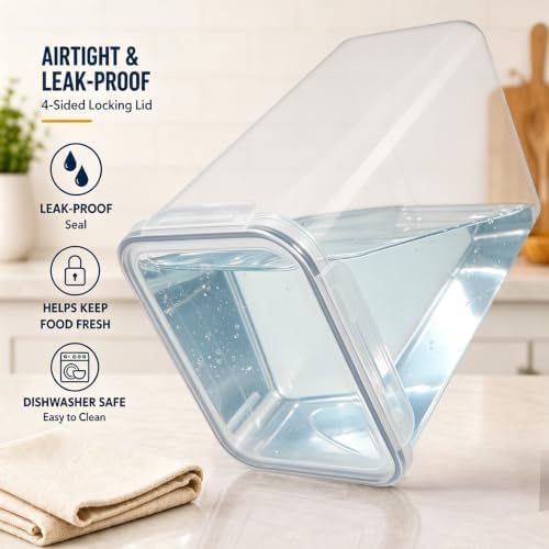 Gorpuire 2-Pack (9.5L | 321 Oz) Extra Large Bulk Food Storage Containers - Image 5