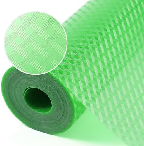 Shelf Liners for Kitchen Cabinets, Fridge Liner Green 11.8"× 59" by StaHom