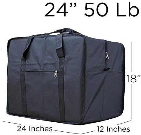 Extra Large Foldable Duffel Bag for Travel – Heavy-Duty Cargo Bag with Zippers & Reinforced Handles, TSA Approved, Water-Resistant size 25x19.5x13, TSA Aprove, load up to 50 lb - Image 3
