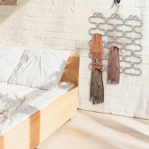 Deco Brothers Scarf Hanger for Closet, 23 Loop, Chrome - Image 3