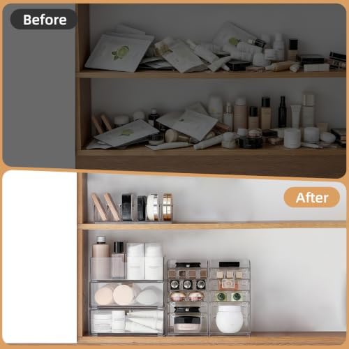 Stackable Medicine Cabinet Organizer for Bathroom, 3 Pack - Image 6