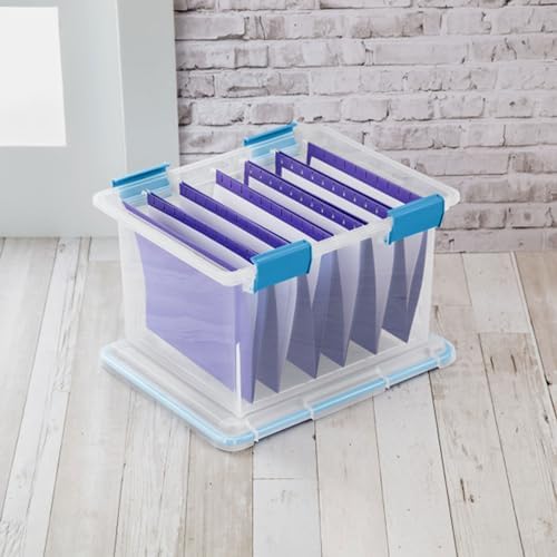 Sterilite Gasket Storage Box with Lids for Home & Office, 32 Quart, 8-Pack - Image 5