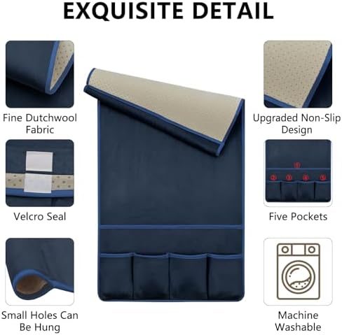 Remote Control Holder for Armchair Caddy, Remote Holder with 5 Pockets - Image 5