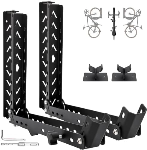 CXRCY Bike Swivel Rack, Wall-Mounted, 90 lb Capacity by WelcomeImyourlifehelperletsgo