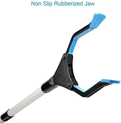 Grabber Reacher Tool, 32" Grabbers for Elderly, Lightweight Extra Long Handy Trash Claw Grabber, Mobility Aid Reaching Assist Tool for Trash Pick Up, Nabber, Litter Picker, Arm Extension (Blue) - Image 5