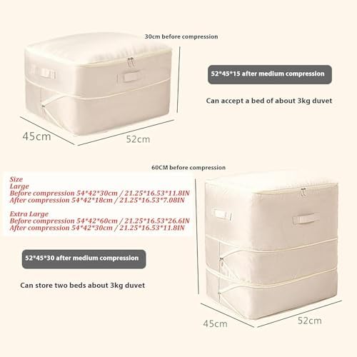 2024 NEW Space Saving Self Compression Organizer,Self Compression Moving Organizer Bags,Storage Tote for Space Saving,Heavy Duty Moving Bags for Comforters,Clothes (Grey, 21.26 * 16.53 * 23.62in) - Image 5