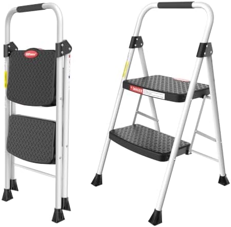 HBTower 2 Step Ladder, 330lbs Sturdy Step Stool with Anti-Slip Pedal by HBTower