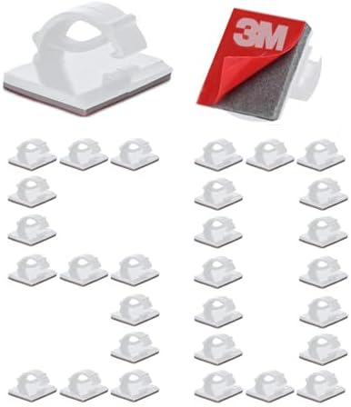 Cable Clips Self with 3M Adhesive Cord Organizer Hooks for Office Home Car by EtoBesy