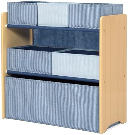 Delta Children - GapKids 6 Bin Toy Organizer - Greenguard Gold Certified, Indigo Blue - Image 6