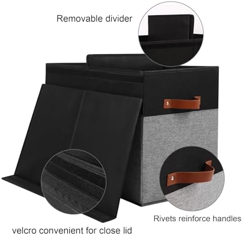 Large Toy Storage Box with Lid, Toy Chest Bin Boxes Basket with Dividers - Image 3