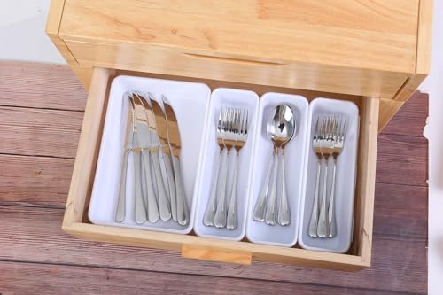 Kutesna 15PCS Interlocking Drawer Organizer, Plastic Desk Organizer Set - Image 4