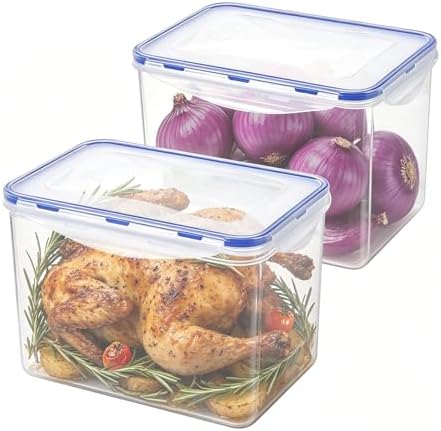 KIGI Large Food Storage Containers, Set of 2 (17.7 Cup) by KIGI