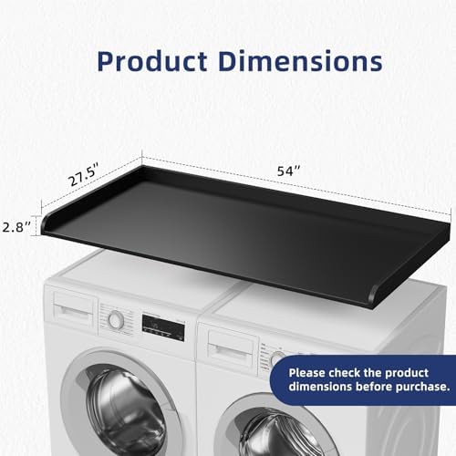 54" Width Washer Dryer Countertop for Depth Laundry Room Organization - Image 2