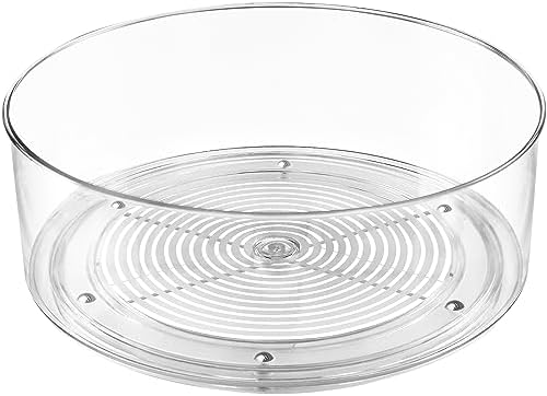 Refrigerator Lazy Susan, Round Clear Turntable Organizer, Lazy Susan by SlowSLog