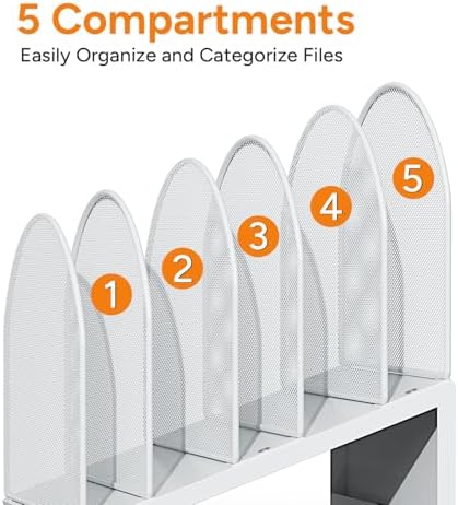 5-Section Desk File Organizer - Image 6