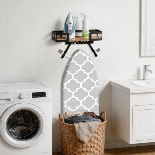 Ironing Board Hanger Wall Mount, T&Y Shaped Iron Holder for Laundry Room - Image 3