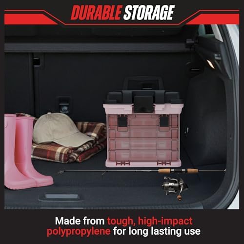 Stalwart Portable Tool Box for Women or Men, Pink, 10 x 7 x 10.5in - Image 4