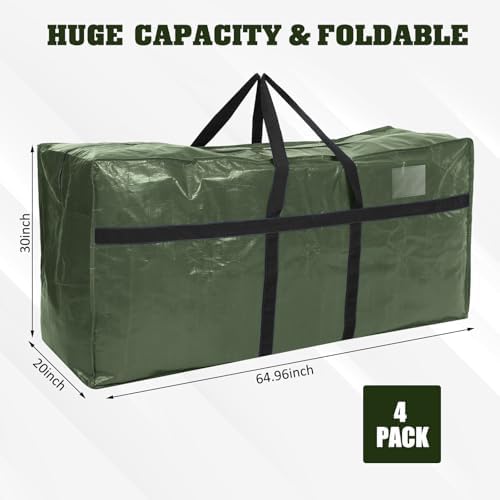 Windyun 4 Pcs 168 Gallon Extra Large Moving Bags XXL Heavy Duty Storage Bag - Image 2