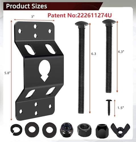 Trailer Spare Tire Mount,Upgraded Spare Wheel Carrier, Spare Tire Mounting Bracket Rack,Wall Mount for Enclosed Trailers,Cargo Race Box Trailers,Trucks, Vans, Garages, Warehouses and Semis - Image 2