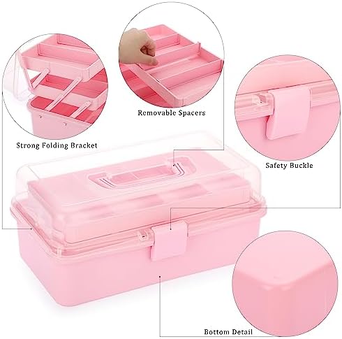 BTSKY 3-Layer Plastic Dividing Storage Box Craft Organizer and Storage - Image 5
