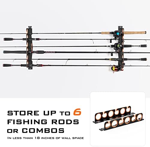 KastKing Horizontal Fishing Rod Holder, Black, 1 Pack - Image 4