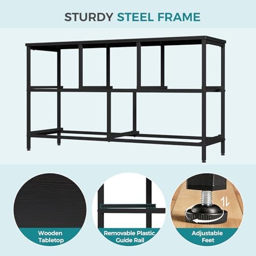 OLIXIS 5 Drawer Black Dresser for Bedroom, Closet Chest Organizer Furniture - Image 5
