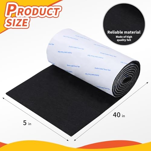 Felt Furniture Pads, 40 x 5 x 0.12 Inch Felt Strips - Image 2