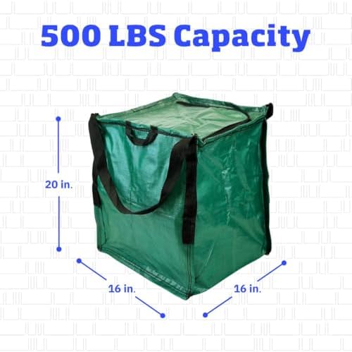 DURASACK 22-Gallon Zipper Top Heavy Duty Storage Tote Bags, 4-Pack, Green - Image 2