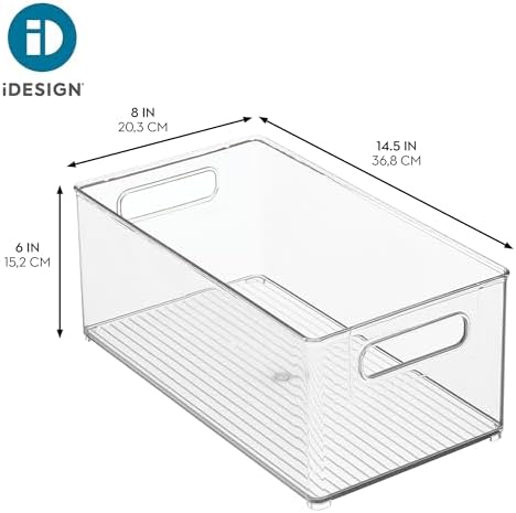 iDesign Stackable Fridge Bin, Set of 2, Clear - Image 4