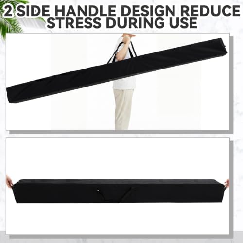 1 Pcs 96 x 8 x 4 Inch, 50 L Large Storage Duffle Bag Black - Image 6