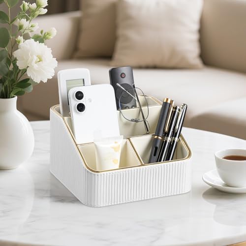 Small Remote Control Holder Bedside Nightstand Organizer Desk Caddy - Image 2