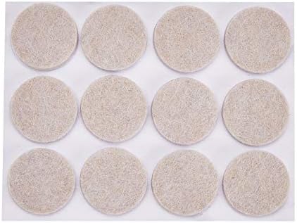 Amazon Basics Round Self Adhesive Felt Furniture Pads, Floor Protectors, Anti Scratch, 1 inch, 32 Count, Beige - Image 4