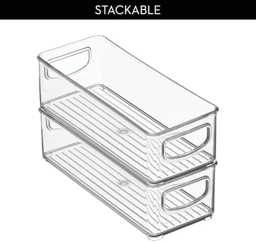 iDesign Plastic Stackable Pantry Bin, Clear - Image 5