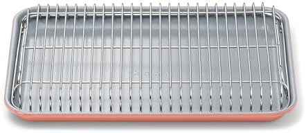 Caraway Non-Stick Ceramic Baking Sheet and Cooling Rack by Unknown