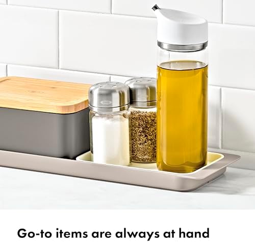 OXO 3-Piece Countertop Organizer Set, Kitchen Countertop Organizer - Image 3