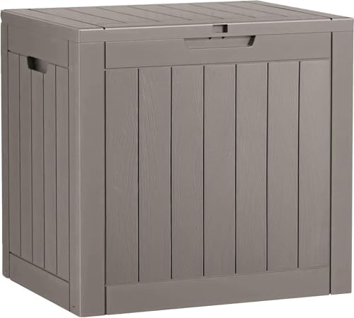 Outdoor Storage Box Waterproof, 32 Gallon Deck Box for Patio Storage by WTFGO