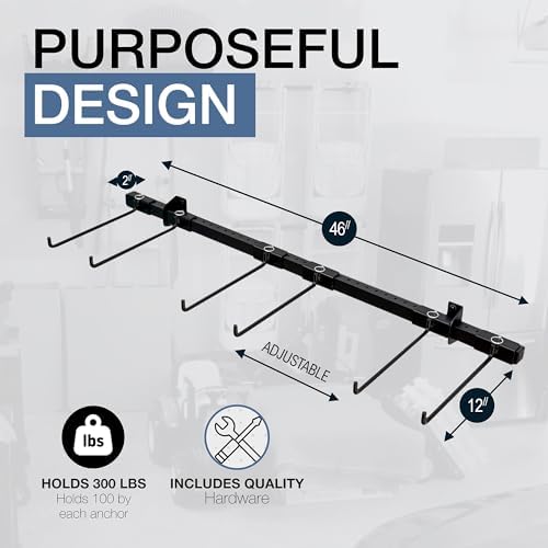 StoreYourBoard Chair Storage Rack Triple – Heavy Duty Folding Chair Rack for Home & Garage Organization, Holds 300 lbs, Chair Hangers for Folding, Patio, Beach & Camping Chairs - Image 3