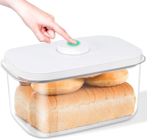 Airtight Dry Food Flour Container 6.5 Qt, Large Bread Box for Countertop by TBMax