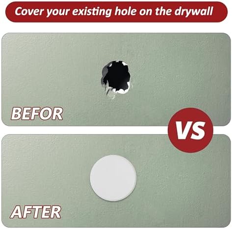 Wideskall® White Round Door Knob Wall Shield Self Adhesive Protector (3" inch Standard Size, 10.00, Count) - Image 5