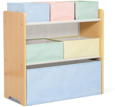 Delta Children - GapKids 6 Bin Toy Organizer - Greenguard Gold Certified, Pastel by DeltaChildren