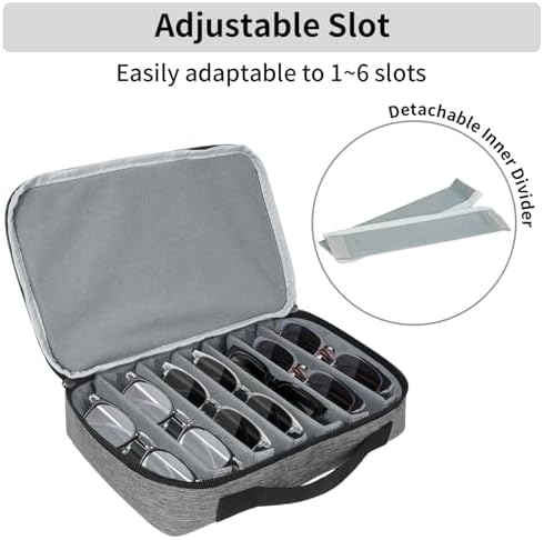 Travel Sunglasses Organizer Case, Portable Sunglasses Case, Eyeglasses Storage Holder for Men Women - Image 4