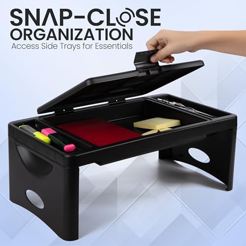 Loddie Doddie Lap Desk, Folding Desk, Bed Table, Black, 9.75"x12" - Image 3