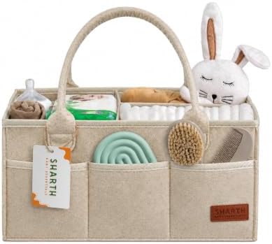 Sharth Baby Diaper Caddy Organizer, Baby Essentials Storage, Nursery Basket by Unknown