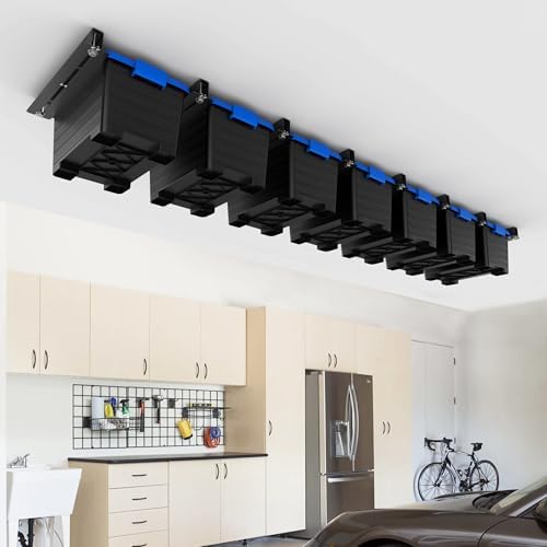 EVERHANGER Ceiling Storage Rack, Heavy Duty Garage Overhead Storage Rack - Image 7