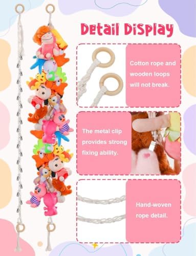 2Pcs Stuffed Animals Storage Chain, Hanging Stuffed Animal Holder - Image 5