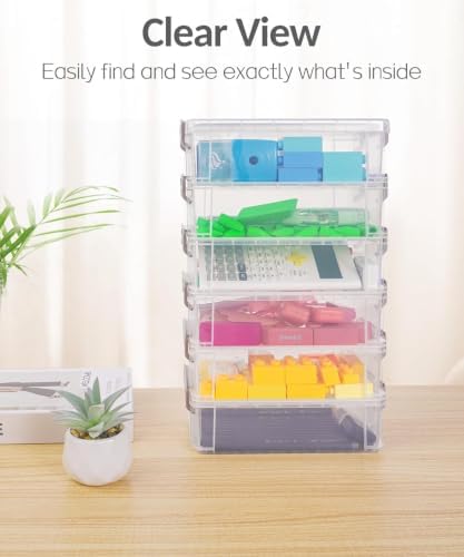 Sooez 2 Pack Large Storage Bins with Lids, Clear Plastic Storage Containers - Image 4